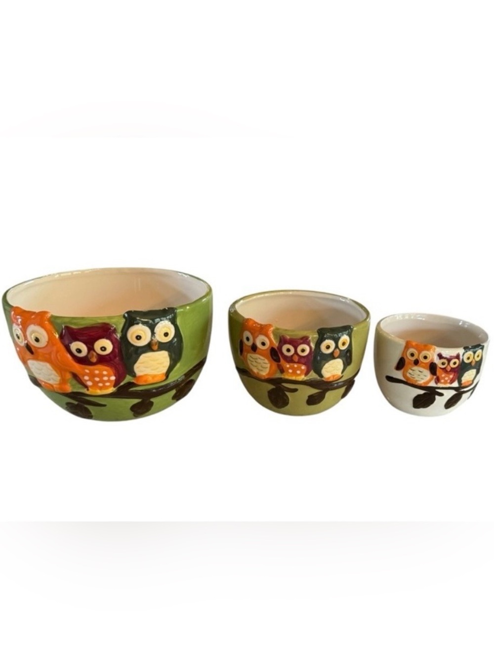 Owl Nesting Bowls Set of 3